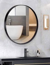 ANDY STAR Round Wall Mirror for Bathroom